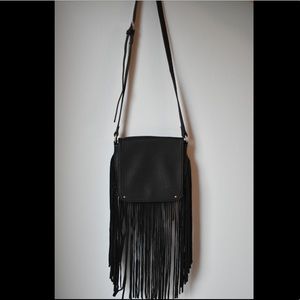 urban originals black fringe purse